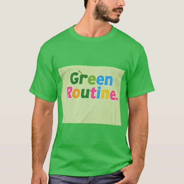 T-shirt Routine vert (Devant)