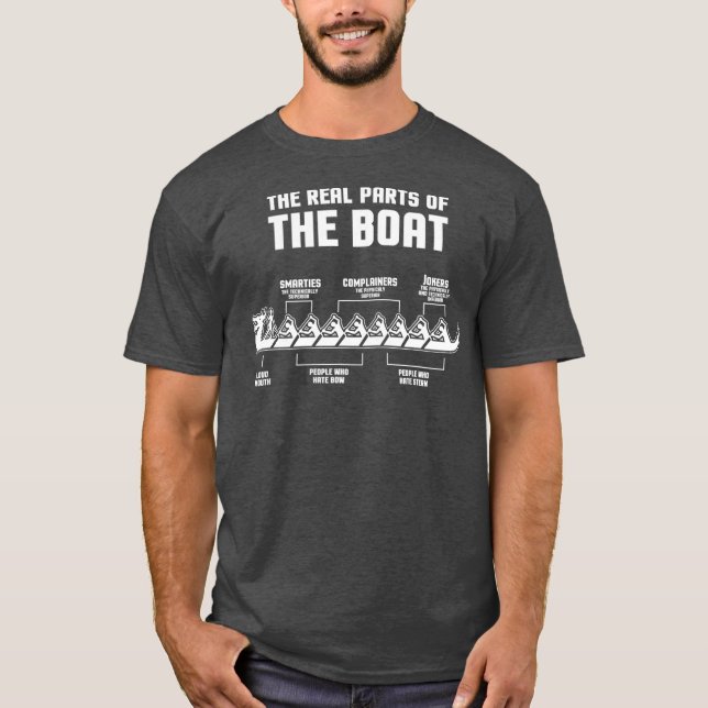 T-shirt Rowboat Funny Team  I Rowing and Dragon Boat (Devant)