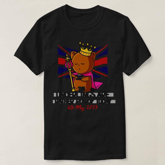 T-shirt Rowdy Und du Roi Charles III Coronation (Design devant)
