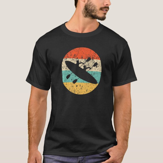 T-shirt Rowing Retro Style Crew Sunset Grunge (Devant)