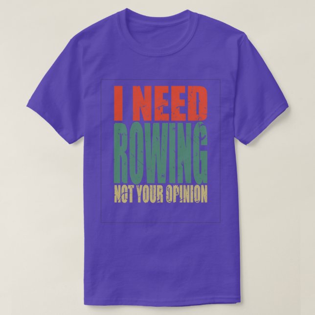 T-shirt Rowing Saying Funny 7 (Design devant)