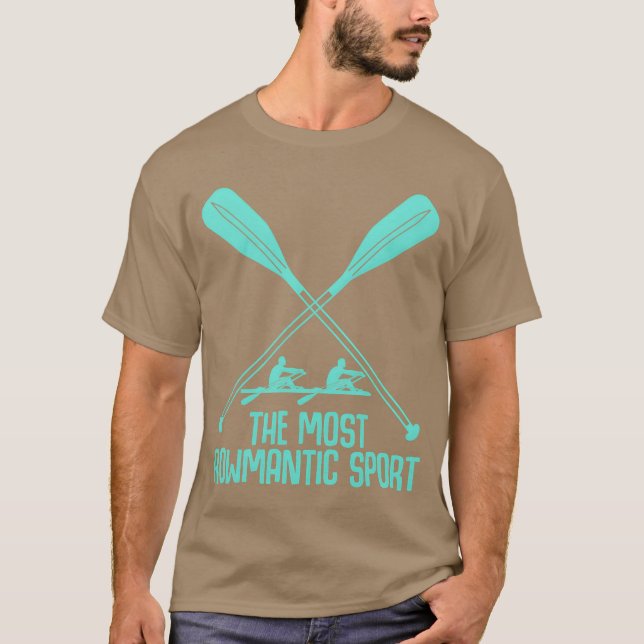 T-shirt Rowing Sports Row Rowing Boat retro family (Devant)