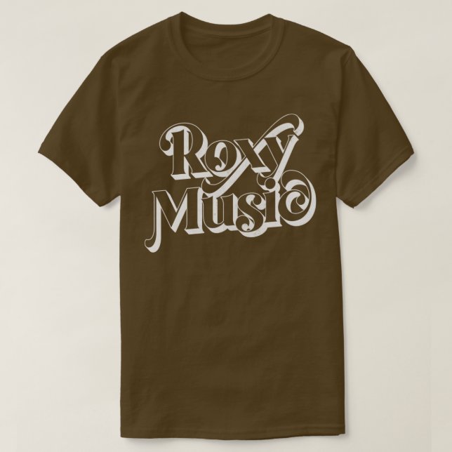 T-shirt Roxy Music Retro Typographie Design1 (Design devant)