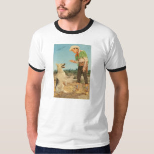 T-shirt ROY ROGERS et BALLE les bottes de prairie