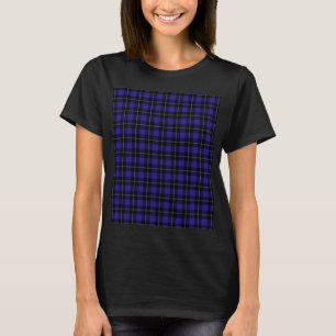 T-shirt Royal Blue Black Plaid