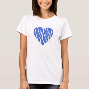 T-shirt Royal Blue Heart