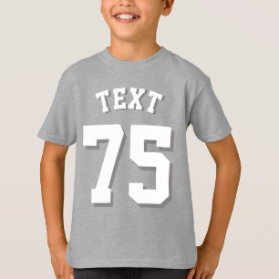 T-shirt Royal Blue & White Kids   Sports Jersey Design