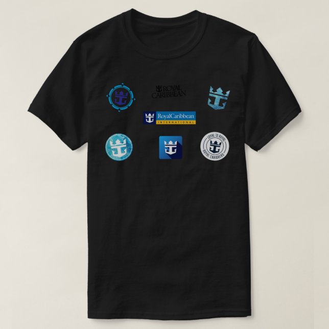 T-shirt Royal Caribbean Sticker Pack 5 - The Logo Sticker (Design devant)