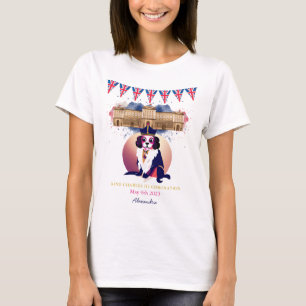 T-shirt Royal Coronation King Charles Dog Fun Texte person