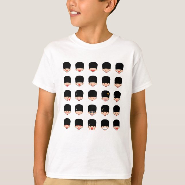 T-shirt royal d'Emojis de la garde 25 (Devant)