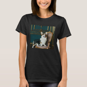 T-shirt Royal Highness Corgi Portrait Dogs Royaume-Uni Pem