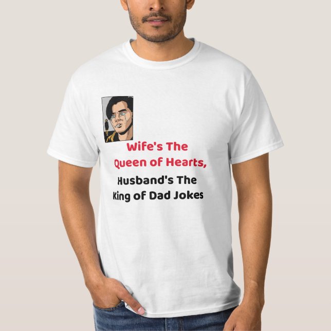 T-shirt Royal Love : Reine des Coeurs et Roi de Papa plais (Devant)