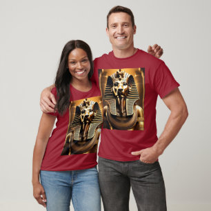 T-shirt **"Royal Roar : le lion du Pharaon d'or"**