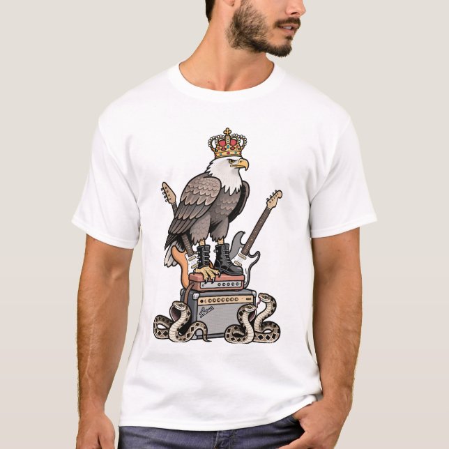 T-shirt Royal Rock Eagle - Desert King Graphic Tee (Devant)