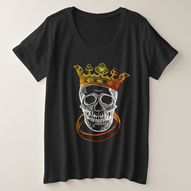 T-Shirt Royal Skull Crown – Art gothique (Design devant)