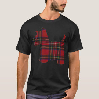 T-shirt Royal Stewart Tartan Scottie Dog