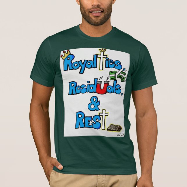 T-Shirt Royalties, Restes et Repos (Devant)