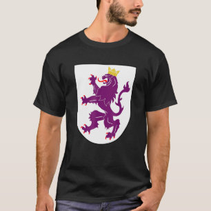 T-shirt Royaume De Leon Armoiries Crest Espagne Portugal