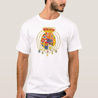 T-shirt Royaume du manteau de deux Sicilies des bras