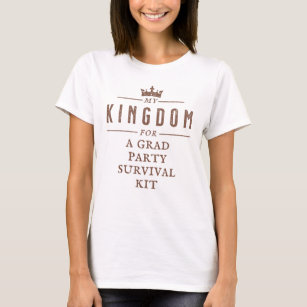 T-shirt Royaume pour la trousse de survie de Grad Party