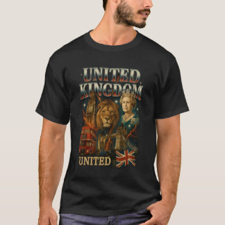 T-shirt Royaume-Uni Amoureux de voyage et gourmand 90's200