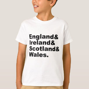 T-shirt Royaume-Uni   Angleterre Irlande Écosse Pays de Ga