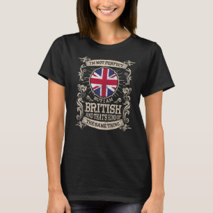 T-shirt Royaume-Uni Drapeau Fiers Britanniques Hommes & Fe