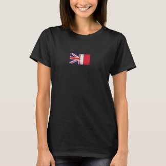 T-shirt Royaume-Uni France Drapeaux - Français Anglais