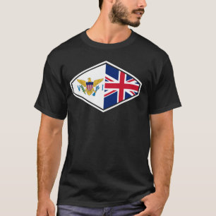 T-shirt Royaume-Uni Patrimoine Tropical Îles U.S. Fierté