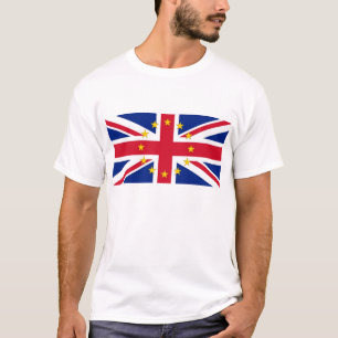 T-shirt Royaume-Uni - UE - Reste - Drapeau Union Jack euro