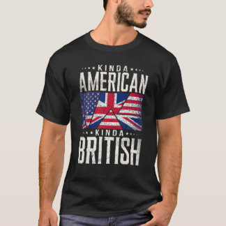 T-shirt Royaume-Uni USA Kinda American Kinda British Dual 