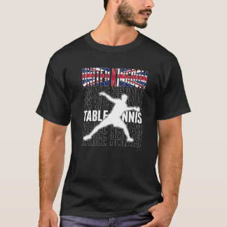 T-shirt Royaume-Uni Ventilateurs de tennis de table Union