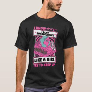 T-shirt Rpg Jeu de fille Famille Joueur Dice Imaginaire Bo