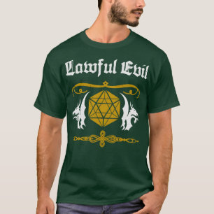 T-shirt RPG Légal Mal Roleplay Pen Papier Gamer