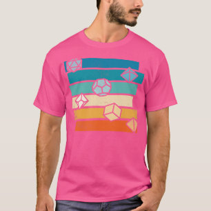 T-shirt RPG Runes Rôle Jeu de rôle Dice D20 Vintage