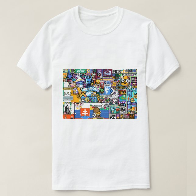 T-shirt RPlace - Reddit Place - The Unending Void (Remplac (Design devant)
