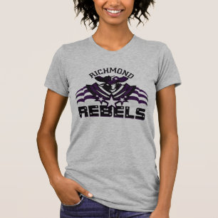 T-shirt RR 03 Black Rebel Logo femmes gris