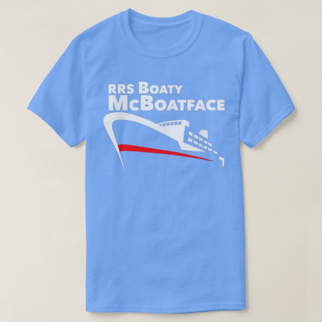 T-shirt RRS Boaty McBoatface Research Boat Ship NERC UK 1 (Design devant)
