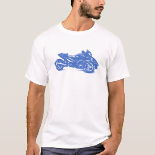 T-shirt RS 2010 de CanAm Spyder strié