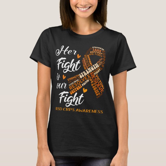 T-shirt RSD CRPS Son combat est notre combat (Devant)