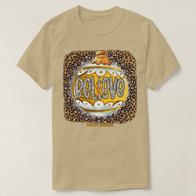 T-shirt RSDCRPS Sensibilisation Croire Ornament Leopa (Design devant)