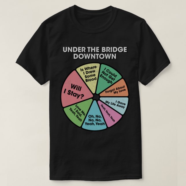 T-shirt RSSR sous le pont - 90&x27 ; s Musique Retro Lyric (Design devant)