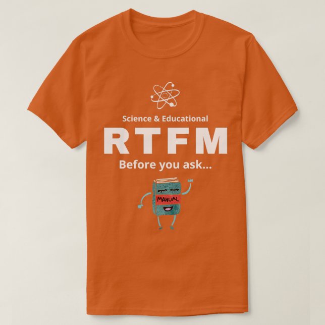 T-shirt RTFM Avant de demander  (Design devant)