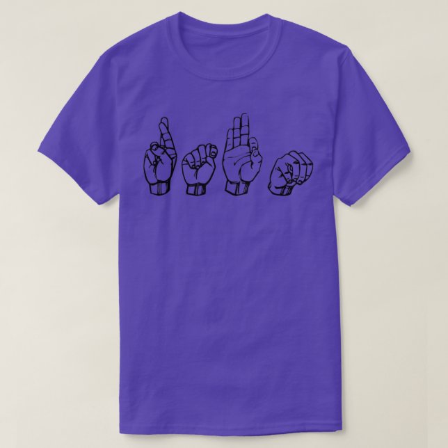 T-shirt RTFM Sign Language (Design devant)