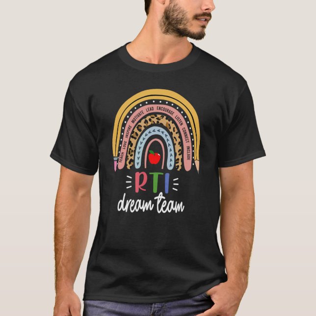 T-shirt RTI Dream Team Reading Intervention de l'enseignan (Devant)