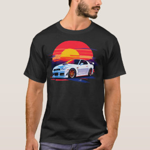 T-shirt RTM nissan blanc