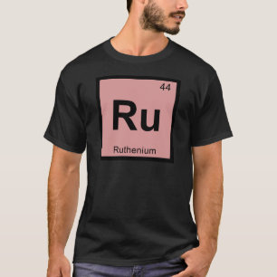 T-shirt Ru - Symbole du tableau périodique de la chimie du