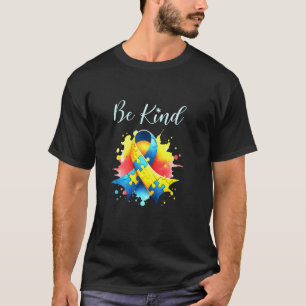 T-shirt Rub ruban de puzzle de sensibilisation à l'autisme