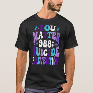 T-shirt Ruban 988 Sensibilisation à la prévention du suici