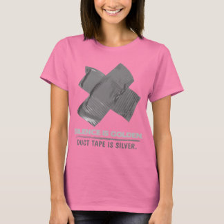 T-shirt ruban adhésif - le silence est le ruban adhésif do